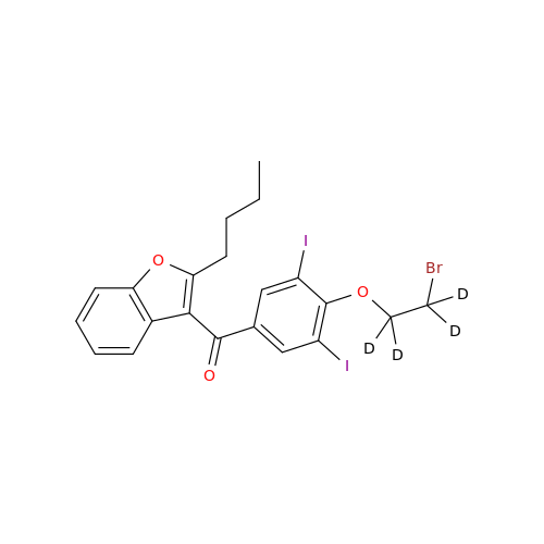 2-n-Butyl-4-((2-bromoethoxy-d4)-3,5-Diiodobenzoyl)benzofuran