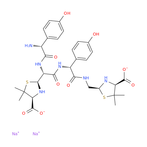 Amoxicillin Open Ring Decarboxylated Dimer Disodium salt