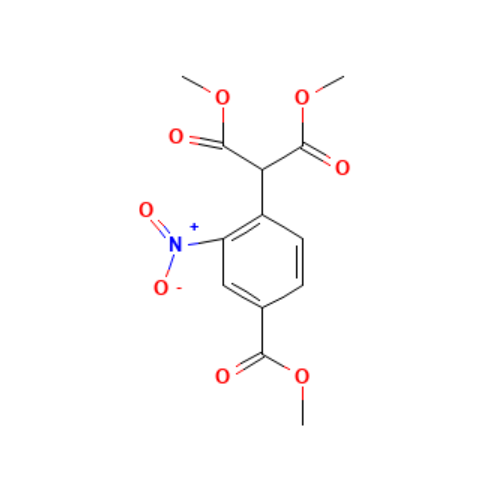 methyl 4(di(methoxycarbonyl)methyl)-3-nitrobenzoat