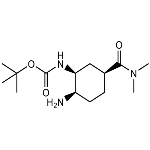 Tert-Butyl ((1S,2R,5S)-2-amino-5-(dimethyl carbamoyl)cyclohexyl)carbamate