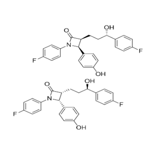 Ezetimibe diastereomers (R,R,R and S,S,S)