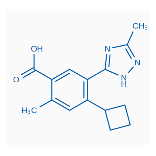 4-cyclobutyl-2-methyl-5-(5-methyl-4H-1,2,4-triazol-3-yl)benzoic acid