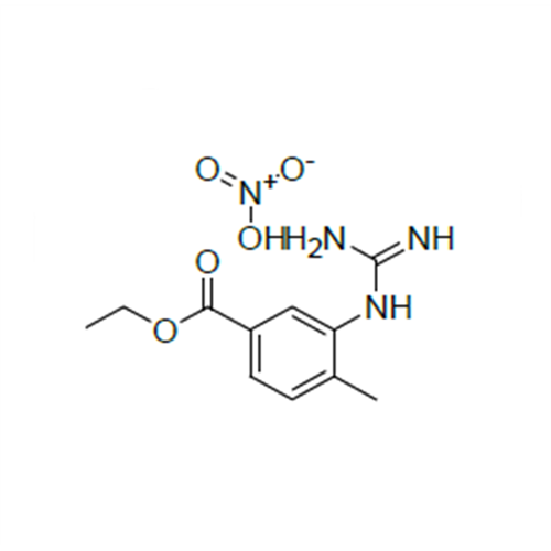 3-[(aminoiminomethyl)amino]-4- methylbenzoic acid ethyl ester mononitrate